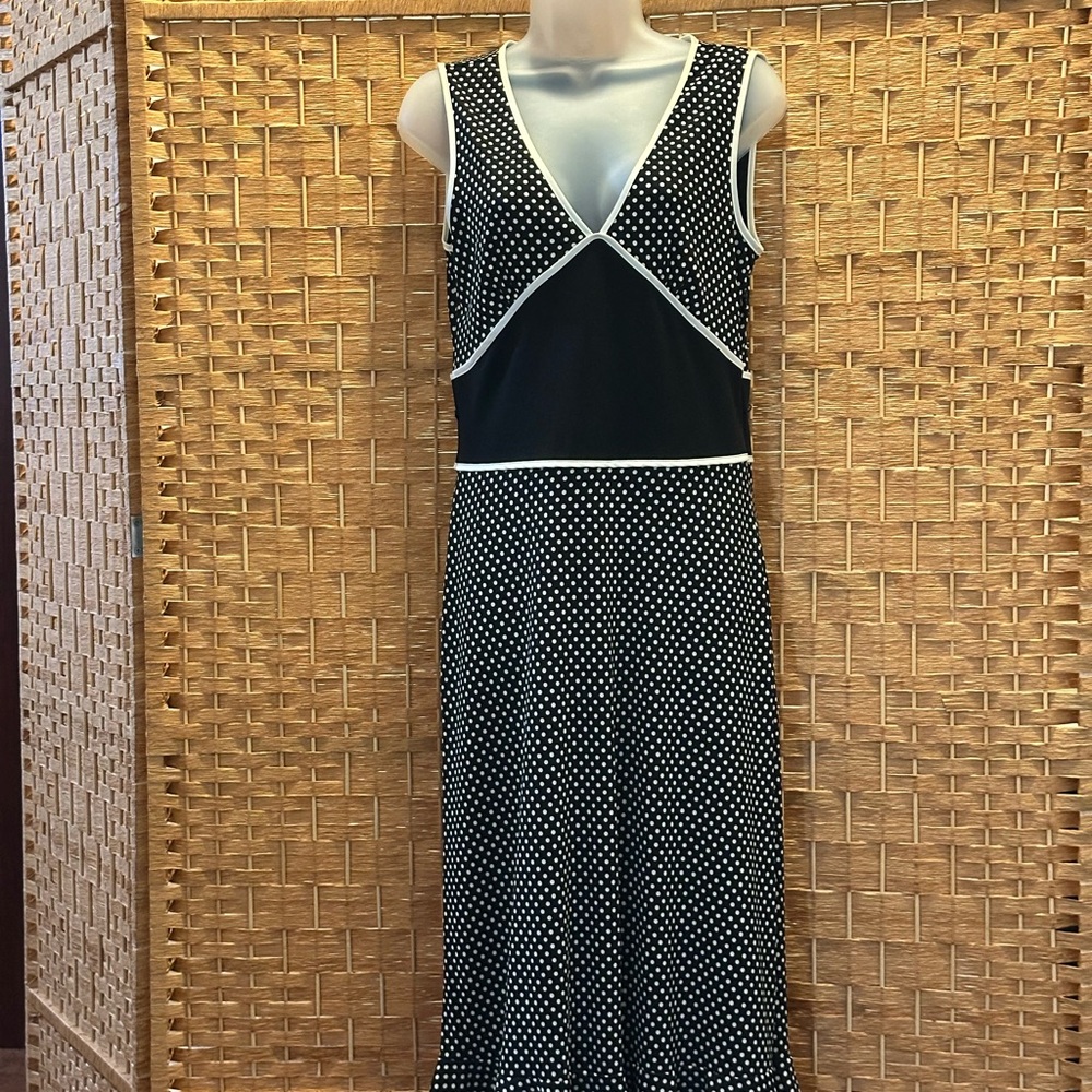 Express Black Sheath Midi Dress Sleeveless V-Neck